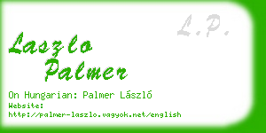 laszlo palmer business card