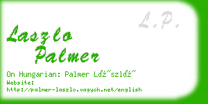 laszlo palmer business card